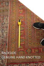 Load image into Gallery viewer, 10&#39;x14&#39; Pre-1900 Antique Oritental Rug Artisan Handmade ©&quot;Shabby Chic Pile 1880

