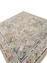 Load image into Gallery viewer, 9x9 Vintage French Aubusson Tapestry Rug Art Nouveau Bold  Square 256cm x 285cm
