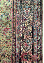 Load image into Gallery viewer, 9x12 Antique Floral Overall Rug Fine Rug 1900 Green Rare 262cm x 348cm
