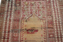 Load image into Gallery viewer, 4x5 Rare Mid 1800s Antique Turkish Gordis Rug Wool Foundation Collectors Piece 
