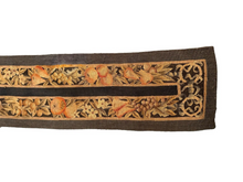 Load image into Gallery viewer,  1&#39; x 7&#39; Fine Antique French Tapestry Floral Fruits Tapestry 31cm x 214cm c.1890

