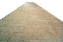 Load image into Gallery viewer, 5x22 Antique Oushak Art Deco Runner Rug Fine Gold Beige152cmx 658Ccm c. 1890
