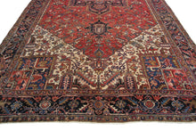 Load image into Gallery viewer, 10x15 Rare Antique Rug Herizz Serappi Handmade Rug  Geometric 287cmx469cm C.1930
