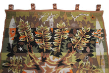 Load image into Gallery viewer, 4x4ft Vintage French Tapestry Handmade Tree Tapestry JC Bisery Artist Signed 
