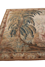 Load image into Gallery viewer, 8x12 Rare 18th Century Tapestry Handwoven Wool &amp; Silk Flemish Tapestry 226x359cm
