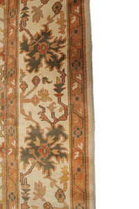 Amazing Vintage Authentic Turkish Oushak Rug 9x12 Fine Rug Beige 264cmx351cm