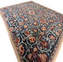 Load image into Gallery viewer, Vintage European Arts &amp; Crafts Rug Donegal Design Blue 300cmx359cm 10x12 C.1950
