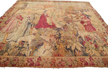 Load image into Gallery viewer, 6x8 Antique French Tapestry  Fine Handmade Fountain  1920 188cm x 226cm c.1920
