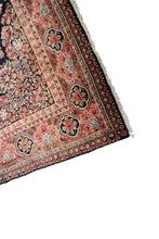 Load image into Gallery viewer, Antique Rug Exquisite Mohajjeran Handmade Rug Navy 1920 Authentic 9x12
