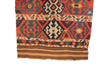 Load image into Gallery viewer, Two Antique Caucasian Shirvan Kelims Rugs 4x5 112x135cm Flat Woven 4x4 97x114cm
