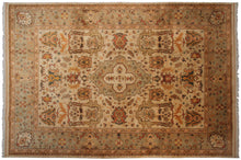 Load image into Gallery viewer, 9x12 Vintage Authentic Turkish Oushak Rug Rare Arts &amp; Crafts Beige 269cmx350cm 
