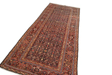 Load image into Gallery viewer, 5x10 Rare Antique Rug Fine Rug Geometric Traditional Oriental Rug Navy Blue 1900
