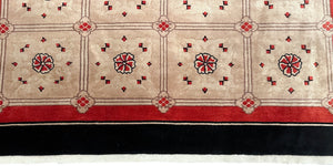 6x9 Rare Walter Nichols Antique Art Deco 1920 Rug Chinese Art Nouveau 183x 269cm