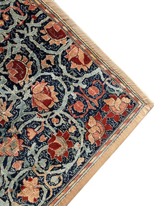 Vintage European Arts & Crafts Rug Donegal Design Blue 300cmx359cm 10x12 C.1950