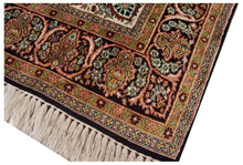 Load image into Gallery viewer, 4x7 Vintage Rare Fine Silk Handmade Rug Tree Of Life Quality Red 122cmx198cm 
