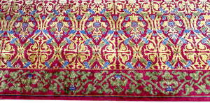 13x16  Vintage Large Art Deco Rug Art Nouveau Rug European Arts & Crafts Rug 