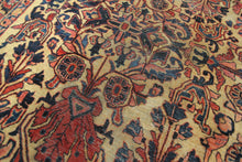 Load image into Gallery viewer, Estate Antique Rug Mohajeran Rug Rare 9X12 Wool Gold 274cmx365cm C.1890   9&#39;x12&#39;
