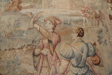 Load image into Gallery viewer, 7x9 Antique Flemish Tapestry Fine Wool &amp; Silk Tapestry Rare Tapestry  c.1850
