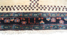 Load image into Gallery viewer, 3x10 Gorgeous Art Deco Runner Boho Runner Quality Handmade Area Rug Ivory Runner
