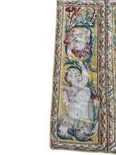 Load image into Gallery viewer, 3x3 Extraordinaire Antique French Tapestry Louis XVI Beauvais 89x88cm Silk 18c.
