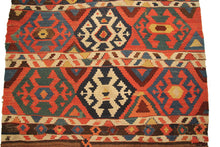 Load image into Gallery viewer, Two Antique Caucasian Shirvan Kelims Rugs 4x5 112x135cm Flat Woven 4x4 97x114cm
