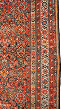 Load image into Gallery viewer, 6x14 Antique Ferregan Feregan Rug Geometric Overall Handmade Rug Rust 1900 
