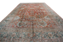Load image into Gallery viewer, 10x13 Vintage Geometric Sulltannabad Rug 295cmx396cm Arts &amp; Crafts Soft Rust 
