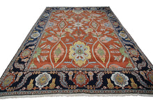 Load image into Gallery viewer, 10x12 Rare Vintage Rug Herriz Serapi Rug Bold Art Nouveau Effect Rug 305cmx373cm
