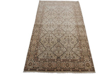 Load image into Gallery viewer, 4&#39;x6&#39; Rare Traditional Oriental Rug Vase Handmade Area Rug Fine Rug Ivory 
