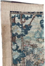 Load image into Gallery viewer, 5x9 Antique French Tapestry Signed Figural Tapestry Verdure 152cmx269cm c.1900
