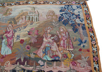 Load image into Gallery viewer, 4x5 Antique French Tapestry Celebration Trees  Tapestry 104cm x 155cm c.1920
