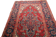 Load image into Gallery viewer, 4x5 Antique Rug Herizz Serapii Rug 107cm x 160cm Oriental Rug High Quality 1920
