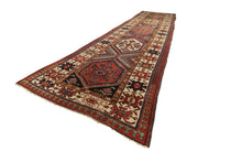 Load image into Gallery viewer, Rare Antique Rug Caucasian Kazak Fine Runner 112cm x 366cm Boho Rug 4X12 C.1880 
