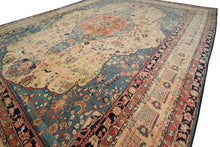 Load image into Gallery viewer, 10X13 Rare Vintage Mohtashamm Rug Fine Handmade Area Rug 298cmx397cm
