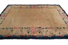 Load image into Gallery viewer, 4x7 Rare Antique Art Deco Chinese 1920 4x7 Art Deco  Chinese Abstract Beige
