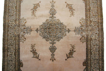 Load image into Gallery viewer, 4x6 Rare Vintage 100% Pure Silk Hereke Rug Kaysari Rug Fine Museum High Quality 
