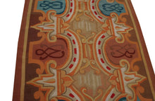 Load image into Gallery viewer, 4x17 Antique French Aubusson Rug Louis Phillipe Rug  Runner 122cmx526cm  C.1880
