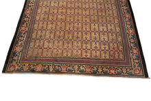 Load image into Gallery viewer, 10x10 Rare Antique Peking Ninghshia Art Deco Rug Chinese Beige 285x305cm C.1860
