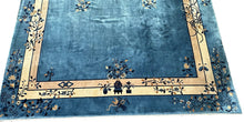 Load image into Gallery viewer, 11x18 Vintage Art Deco Chinese Rug High Quality Peking  343cm x 548cm Blue
