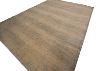 Load image into Gallery viewer, 9x12 Vintage Turkish Oushak Beige Area Rug Distressed Neutral Handmade Oushak
