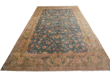 Load image into Gallery viewer,  10x13 Rare Antique Rug Oushak Rug Fine Blue Oriental Carpet 305cm x 401cm
