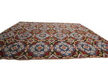 Load image into Gallery viewer, Antique English Needlepoint overall Geometric Rug Tapestry 7x10 214x305cm  1890 
