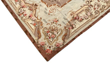 Load image into Gallery viewer, 6x7 Antique French Aubusson Rug Hand Woven 1880 ft Rare Design 178cm x 206cm
