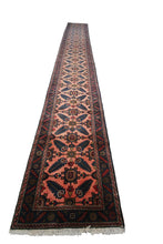 Load image into Gallery viewer,  3x19 Incredible Vintage Mahal Rug Fine Runner High KPSI Geometric 79cmx517cm 
