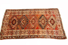 Load image into Gallery viewer, 4X8 Antique Caucasian Kazak Rug Rare Wool Tribal Rug117cmx229cm  C.1890
