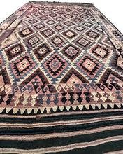 Load image into Gallery viewer, Antique Tribal Kelim Flatwoven Kelim Geometric Rug 10x16 310cm x 472cm C.1920
