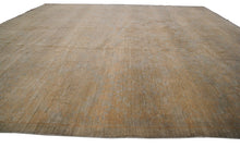 Load image into Gallery viewer, 9x12 Vintage Turkish Oushak Beige Area Rug Distressed Neutral Handmade Oushak
