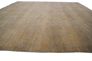 9x12 Vintage Turkish Oushak Beige Area Rug Distressed Neutral Handmade Oushak