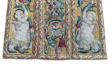 Load image into Gallery viewer, 3x3 Extraordinaire Antique French Tapestry Louis XVI Beauvais 89x88cm Silk 18c.
