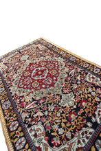 Load image into Gallery viewer, 4x5 Fine Quality Antique Rug Artisan Traditional 107x153cm Black 
